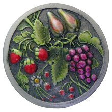 Notting Hill Cabinet Hardware Tuscan Bounty Pewter Hand Tinted 1-3-8" diameter - cabinetknobsonline
