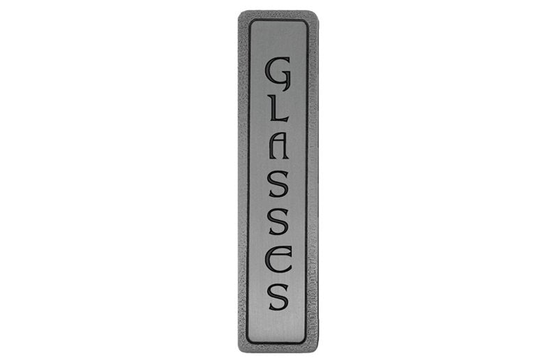 Notting Hill Cabinet Pull "GLASSES" (Vertical) Antique Pewter 4" x 7-8" - cabinetknobsonline