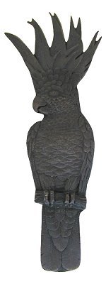 Notting Hill Cabinet Pull Cockatoo (Vertical - Right side) Dark Brass  4-5-8" x 1-3-4" - cabinetknobsonline