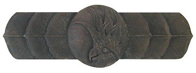 Notting Hill Cabinet Pull Cockatoo (Horizontal - Right side) Dark Brass 4-1-4" x 1-1-2" - cabinetknobsonline