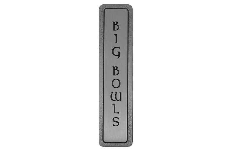 Notting Hill Cabinet Pull "BIG BOWLS" (Vertical) Antique Pewter  4" x 7-8" - cabinetknobsonline