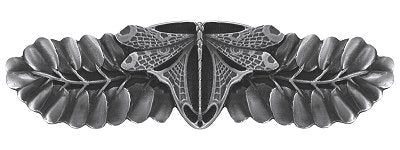 Notting Hill Cabinet Pull Dragonfly Antique Pewter 3-7-8" x 1-1-8" - cabinetknobsonline