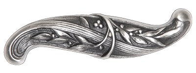 Notting Hill Cabinet Pull Chelsea Antique Pewter 3-5-8" x 7-8" - cabinetknobsonline