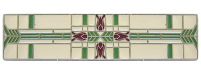 Notting Hill Cabinet Pull Prairie Tulips-Spring Green Antique Pewter (Enameled)  3-3-4" x 7-8" - cabinetknobsonline