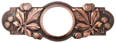 Notting Hill Cabinet Pull Horse Chestnut Antique Copper 5" x 1-7-8" - cabinetknobsonline