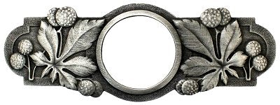 Notting Hill Cabinet Pull Horse Chestnut Antique Pewter 5" x 1-7-8" - cabinetknobsonline