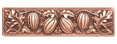 Notting Hill Cabinet Pull Autumn Squash Antique Copper 4-7-8" x 1-1-4" - cabinetknobsonline