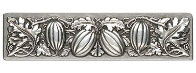 Notting Hill Cabinet Pull Autumn Squash Antique Pewter 4-7-8" x 1-1-4" - cabinetknobsonline