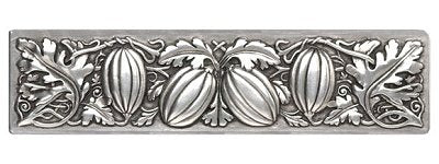 Notting Hill Cabinet Pull Autumn Squash Brilliant Pewter 4-7-8" x 1-1-4" - cabinetknobsonline