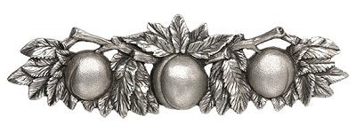 Notting Hill Cabinet Pull Georgia Peach Brilliant Pewter 5" x 1-1-2" - cabinetknobsonline