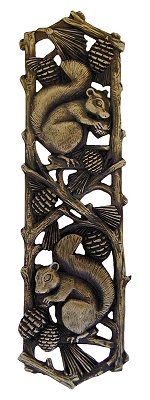 Notting Hill Cabinet Pull Grey Squirrel Antique Brass 5" x 1-1-2" - cabinetknobsonline