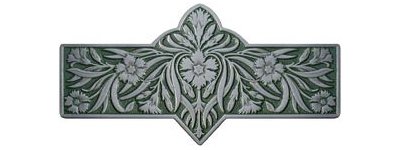 Notting Hill Cabinet Pull Dianthus-Sage Antique Pewter-Sage  4-3-8" x 2-1-4" - cabinetknobsonline