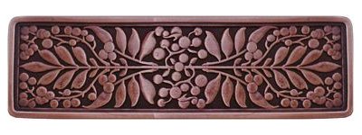 Notting Hill Cabinet Pull Mountain Ash Antique Copper 4-3-8" x 1-3-8" - cabinetknobsonline