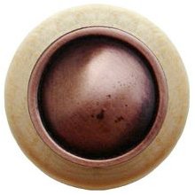Notting Hill Cabinet Knob Plain Dome-Natural Antique Copper 1-1-2" diameter - cabinetknobsonline