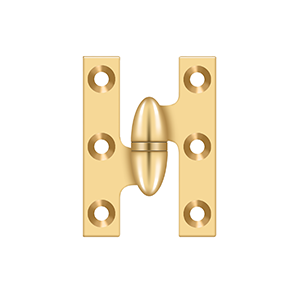 Deltana Architectural Hardware Specialty Solid Brass Hinges & Finials 2" x 1-2" Hinge each - cabinetknobsonline