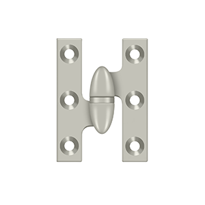 Deltana Architectural Hardware Specialty Solid Brass Hinges & Finials 2" x 1-2" Hinge each - cabinetknobsonline