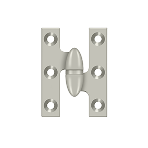 Deltana Architectural Hardware Specialty Solid Brass Hinges & Finials 2" x 1-2" Hinge each - cabinetknobsonline