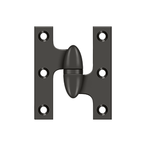 Deltana Architectural Hardware Specialty Solid Brass Hinges & Finials 2 1-2" x 2" Hinge each - cabinetknobsonline