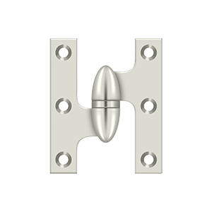 Deltana Architectural Hardware Specialty Solid Brass Hinges & Finials 2 1-2" x 2" Hinge each - cabinetknobsonline