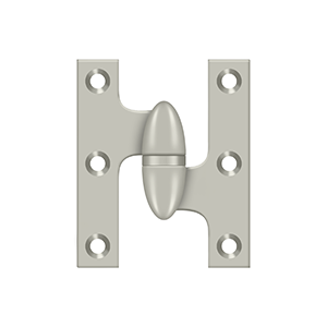 Deltana Architectural Hardware Specialty Solid Brass Hinges & Finials 2 1-2" x 2" Hinge each - cabinetknobsonline