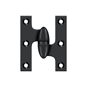 Deltana Architectural Hardware Specialty Solid Brass Hinges & Finials 2 1-2" x 2" Hinge each - cabinetknobsonline