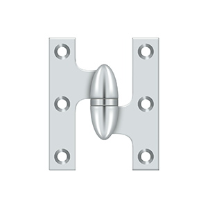 Deltana Architectural Hardware Specialty Solid Brass Hinges & Finials 2 1-2" x 2" Hinge each - cabinetknobsonline