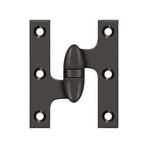 Deltana Architectural Hardware Specialty Solid Brass Hinges & Finials 3" x 2 1-2" Hinge each - cabinetknobsonline