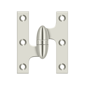 Deltana Architectural Hardware Specialty Solid Brass Hinges & Finials 3" x 2 1-2" Hinge each - cabinetknobsonline