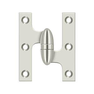 Deltana Architectural Hardware Specialty Solid Brass Hinges & Finials 3" x 2 1-2" Hinge each - cabinetknobsonline