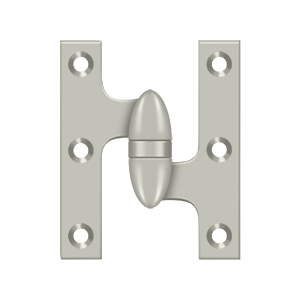 Deltana Architectural Hardware Specialty Solid Brass Hinges & Finials 3" x 2 1-2" Hinge each - cabinetknobsonline