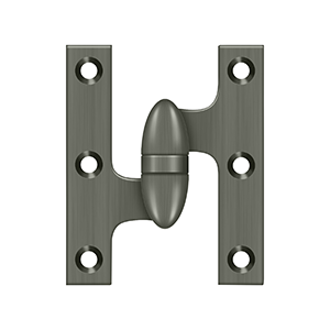 Deltana Architectural Hardware Specialty Solid Brass Hinges & Finials 3" x 2 1-2" Hinge each - cabinetknobsonline