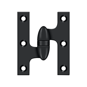 Deltana Architectural Hardware Specialty Solid Brass Hinges & Finials 3" x 2 1-2" Hinge each - cabinetknobsonline