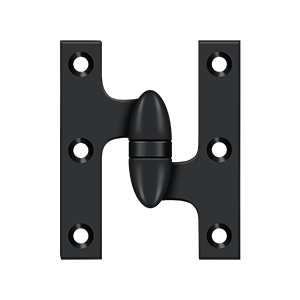 Deltana Architectural Hardware Specialty Solid Brass Hinges & Finials 3" x 2 1-2" Hinge each - cabinetknobsonline