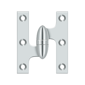 Deltana Architectural Hardware Specialty Solid Brass Hinges & Finials 3" x 2 1-2" Hinge each - cabinetknobsonline