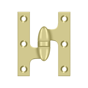 Deltana Architectural Hardware Specialty Solid Brass Hinges & Finials 3" x 2 1-2" Hinge each - cabinetknobsonline