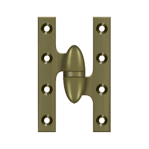 Deltana Architectural Hardware Specialty Solid Brass Hinges & Finials 5" x 3 1-4" Hinge each - cabinetknobsonline
