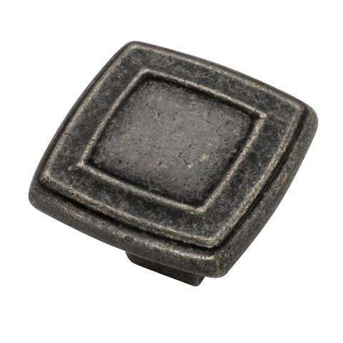 Hickory Hardware Cabinet Knobs and Pulls Knob, 1-7-16" Sq. - cabinetknobsonline