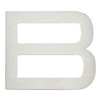 ATLAS HOMEWARES CABINET HARDWARE PARAGON LETTER B STAINLESS STEEL - cabinetknobsonline