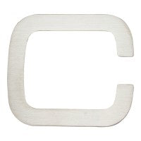 ATLAS HOMEWARES CABINET HARDWARE PARAGON LETTER C STAINLESS STEEL - cabinetknobsonline