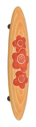 Acorn Manufacturing Cabinet Pull Large Gold with Orange Flowers - cabinetknobsonline