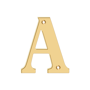 Deltana Architectural Hardware Home Accessories 4" Residential Letter A each - cabinetknobsonline