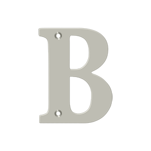 Deltana Architectural Hardware Home Accessories 4" Residential Letter B each - cabinetknobsonline