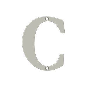 Deltana Architectural Hardware Home Accessories 4" Residential Letter C each - cabinetknobsonline