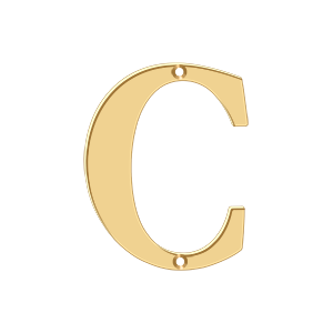 Deltana Architectural Hardware Home Accessories 4" Residential Letter C each - cabinetknobsonline