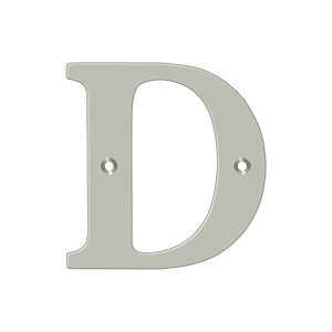 Deltana Architectural Hardware Home Accessories 4" Residential Letter D each - cabinetknobsonline
