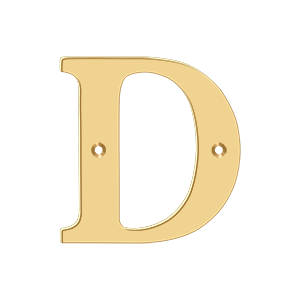 Deltana Architectural Hardware Home Accessories 4" Residential Letter D each - cabinetknobsonline