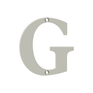 Deltana Architectural Hardware Home Accessories 4" Residential Letter G each - cabinetknobsonline