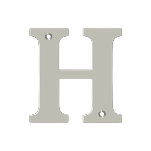 Deltana Architectural Hardware Home Accessories 4" Residential Letter H each - cabinetknobsonline