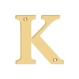 Deltana Architectural Hardware Home Accessories 4" Residential Letter K each - cabinetknobsonline