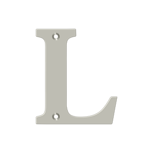 Deltana Architectural Hardware Home Accessories 4" Residential Letter L each - cabinetknobsonline